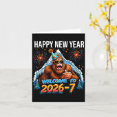 Happy New Year Welcome To 2026-7 Funny Meme 67 Big Kaart (Gele Bloem)
