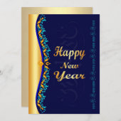 Happy New Year Wenskaart (Voorkant / Achterkant)