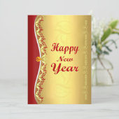 Happy New Year Wenskaart (Staand voorkant)