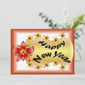 Happy New Year Wenskaart Feestdagenkaart (Staand voorkant)