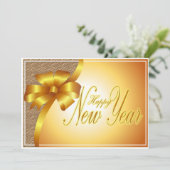 Happy New Year Wenskaart Feestdagenkaart (Staand voorkant)