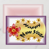 Happy New Year Wenskaart Feestdagenkaart (Voorkant / Achterkant)