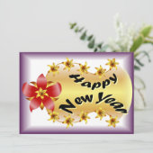 Happy New Year Wenskaart Feestdagenkaart (Staand voorkant)