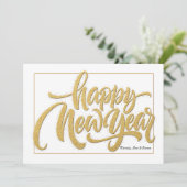 Happy New Year Wenskaart Feestdagenkaart (Staand voorkant)