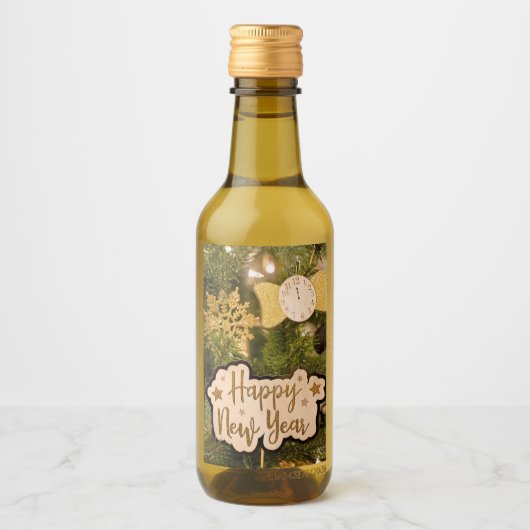 HAPPY NEW YEAR WIJN ETIKET (Voorkant)