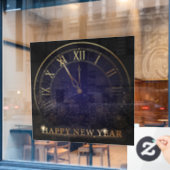 Happy New Year Window Cling Raamsticker (Cafe Raam)