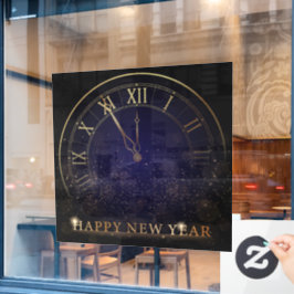Happy New Year Window Cling Raamsticker