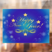Happy New Year Window Cling Raamsticker (Vel 2)