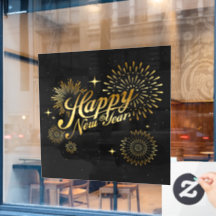 Happy New Year Window Cling