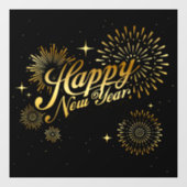 Happy New Year Window Cling Raamsticker (Vel)