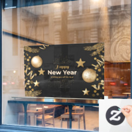 Happy New Year Window Cling Raamsticker