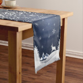 Happy New Year! Winter Fairy Tale Fantasy blue Lange Tafelloper (Voorbeeld)