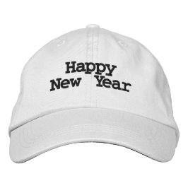 Happy New Year Wishes Printed-Pet Knappe Eva Geborduurde Pet