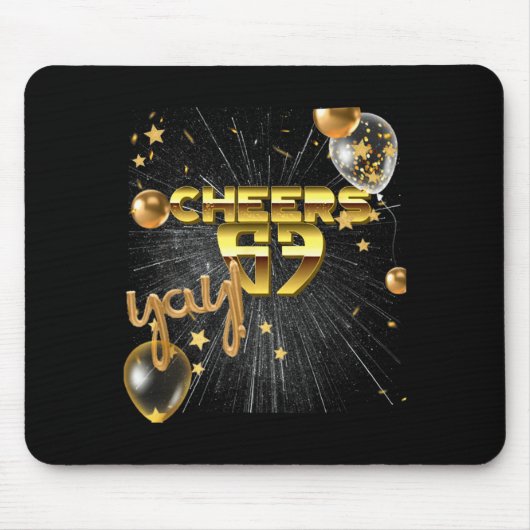 Happy New Year With A 6 7 Zoomer Meme Vibe. 2026 C Muismat (Voorkant)