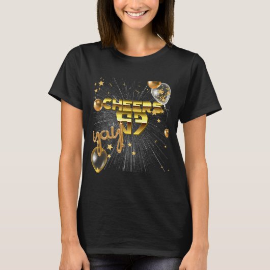 Happy New Year With A 6 7 Zoomer Meme Vibe. 2026 C T-shirt (Voorkant)