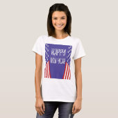 HAPPY NEW YEAR WOMEN'S USA SHIRT (Voorkant volledig)