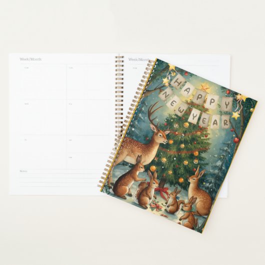 Happy New Year Woodland Animal Planner (Display)
