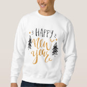 Happy New Year woorden sweatshirt (Voorkant)