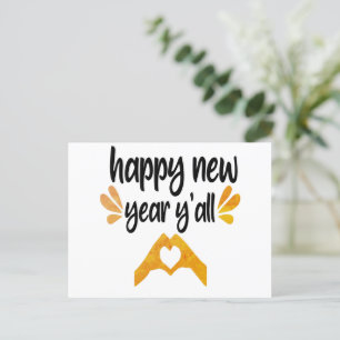 Happy New Year Y'all Briefkaart