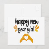 Happy New Year Y'all Briefkaart (Voorkant / Achterkant)