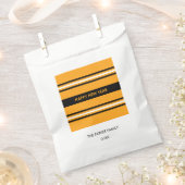 Happy New Year Yellow en Black Bedankzakje (Geknipt)