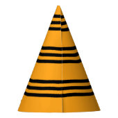 Happy New Year Yellow en Black Feesthoedjes (Achterkant)