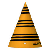 Happy New Year Yellow en Black Feesthoedjes (Links)