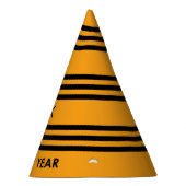 Happy New Year Yellow en Black Feesthoedjes (Rechts)