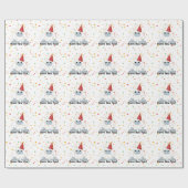 Happy New Year Yeti Cadeaupapier (Vlak)