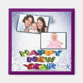 Happy New Year's Add Your Photo Magnet (Voorkant)