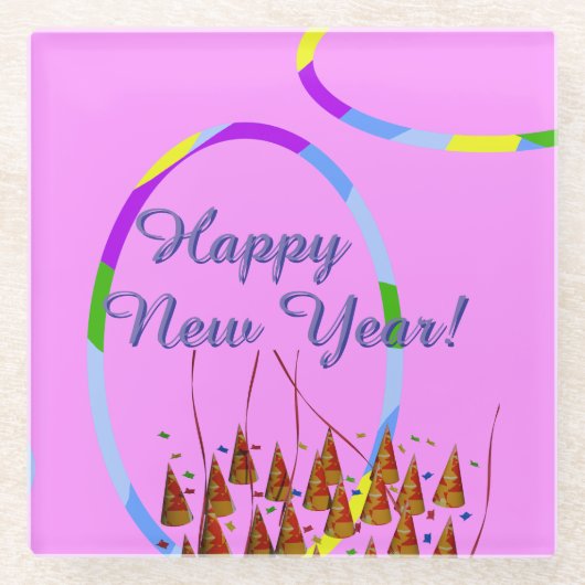 Happy New Year's Day Onderzetter (Voorkant)