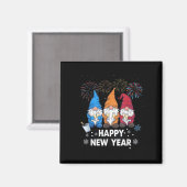 Happy New Years Eve Party Gnomes Matching Family O Magneet (Voorkant / Achterkant)