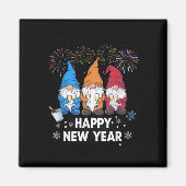 Happy New Years Eve Party Gnomes Matching Family O Magneet (Voorkant)