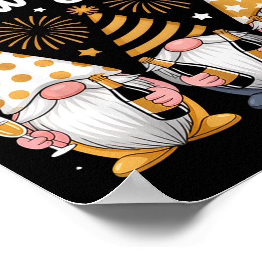 Happy New Years Eve Party Gnomes Matching Family  Poster (Hoek)