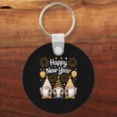 Happy New Years Eve Party Gnomes Matching Family  Sleutelhanger (Voorkant)