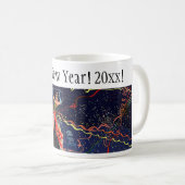  Happy New Years Eve Party met Confetti Koffiemok (Voorkant rechts)