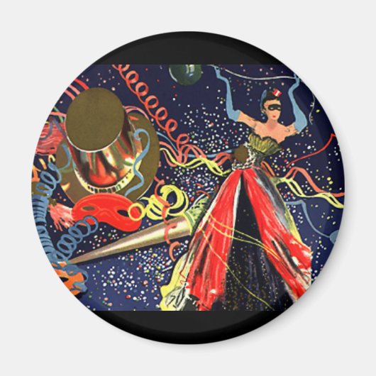 Happy New Years Eve Party met Confetti Magneet (Voorkant)