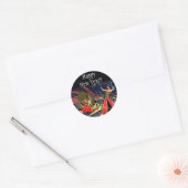  Happy New Years Eve Party met Confetti Ronde Sticker (Envelop)