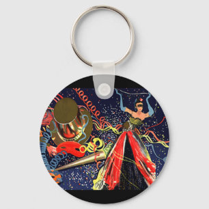  Happy New Years Eve Party met Confetti Sleutelhanger