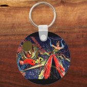 Happy New Years Eve Party met Confetti Sleutelhanger (Voorkant)