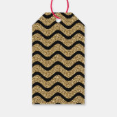 Happy New Years Faux Gold Glitter Cadeaulabel (Achterkant)