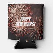 Happy New Years Fireworks Blikjeskoeler (Voorkant)