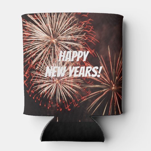 Happy New Years Fireworks Blikjeskoeler (Achterkant)