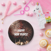 Happy New Years Fireworks Papieren Bordje (Feest)