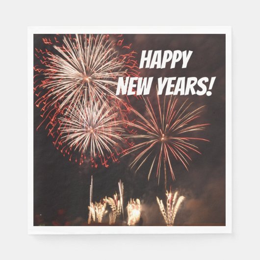 Happy New Years Fireworks Servetten (Voorkant)