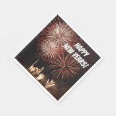 Happy New Years Fireworks Servetten (Hoek)