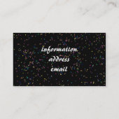 Happy New Years Gold-tekst Visitekaartje (Achterkant)