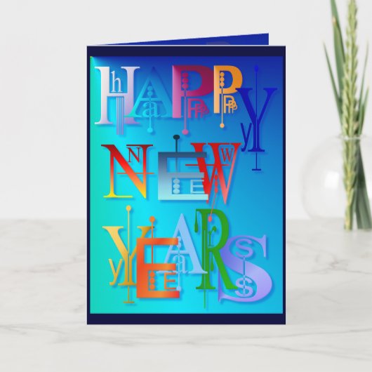 Happy New Years Kaart (Voorkant)