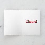 Happy New Year's Kaart Red Wine in Snow (Binnen)