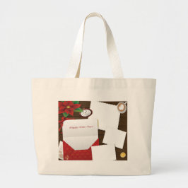 Happy New Year's met Holly Add Photos Canvas tas
